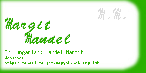 margit mandel business card